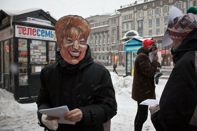 На Рождество "Валентина Матвиенко" убирала снег